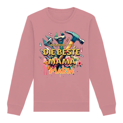 Verliehener Titel: Beste Mama + Wunschtext • Unisex Sweatshirt Bio-Baumwolle in 4 Farben XS-3XL • personalisiert