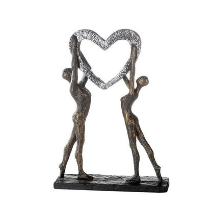 Victory of Love • Partnerschaft • Bronze/Silber • Skulptur • Wohndeko von HalloGeschenk.de