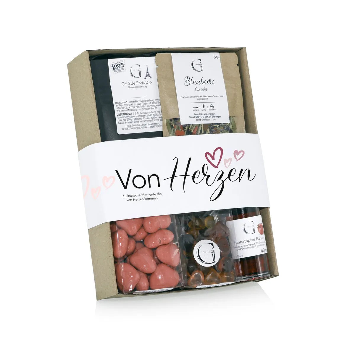 Von Herzen • Größe S - Geschenkset • Geschenkbox • Geschenkidee von HalloGeschenk.de