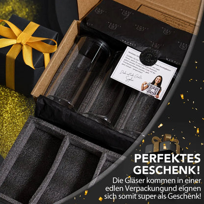 Vorratsgläser aus Borosilikat-Glas mit schwarzen FSC®-zertifizierten Pinienholz-Deckeln
