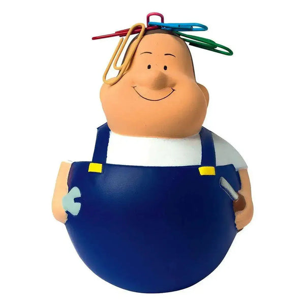 Wackel Schrauber Bert Anti-Stress-Quetsch-Figur mit Magnet - Quetschfigur