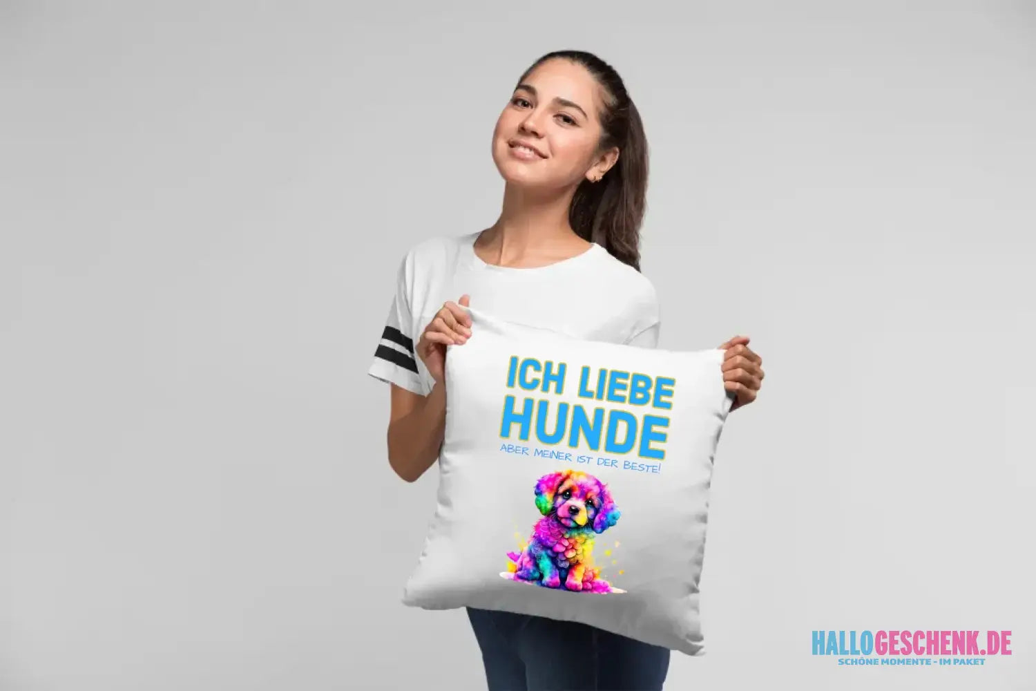 WÄHLE DEN HUND - Kissen 40x40 cm • personalisiert