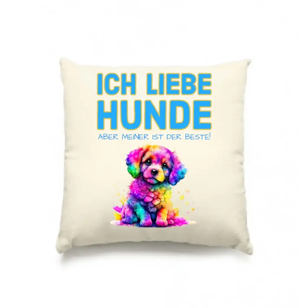 WÄHLE DEN HUND - Kissen 40x40 cm • personalisiert