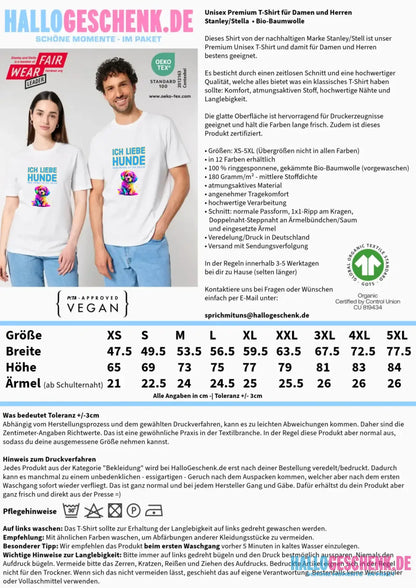 Wähle den Hund (Motivauswahl) - Unisex Premium T-Shirt XS-5XL aus Bio-Baumwolle für Damen & Herren - Customizer