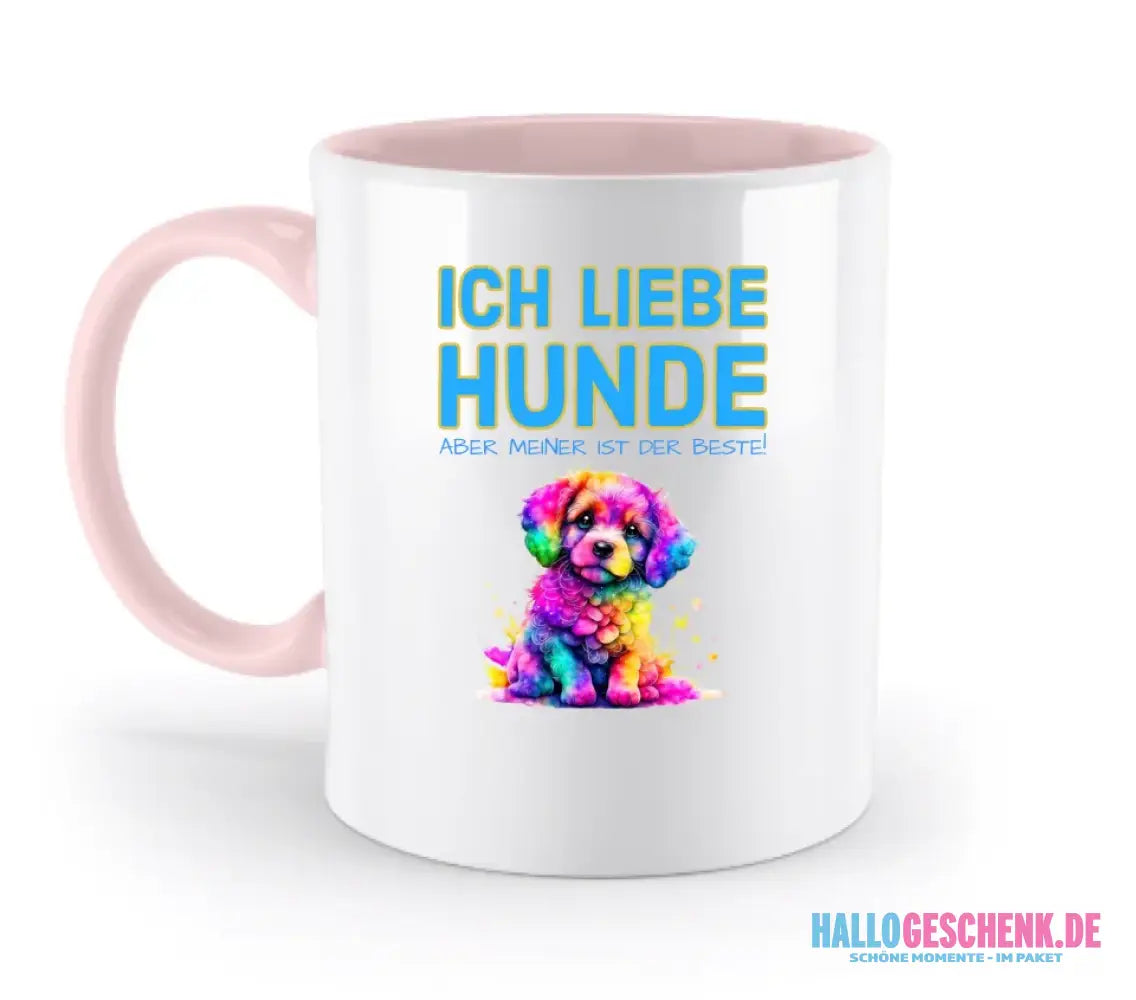 "WÄHLE DEN HUND" • zweifarbige Tasse • personalisiert
