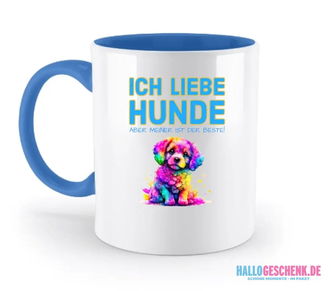 "WÄHLE DEN HUND" • zweifarbige Tasse • personalisiert