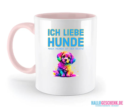 "WÄHLE DEN HUND" • zweifarbige Tasse • personalisiert
