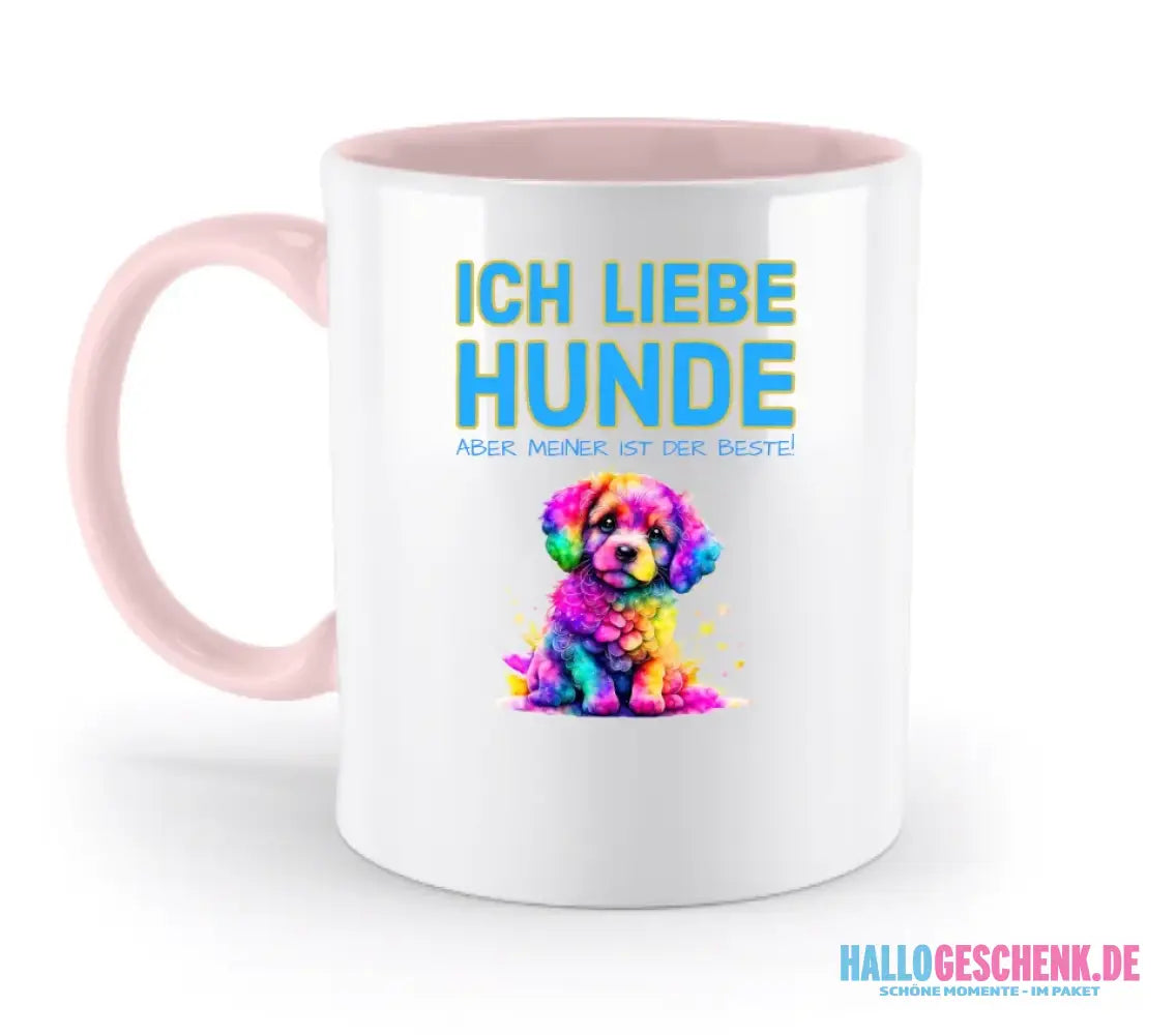 "WÄHLE DEN HUND" • zweifarbige Tasse • personalisiert