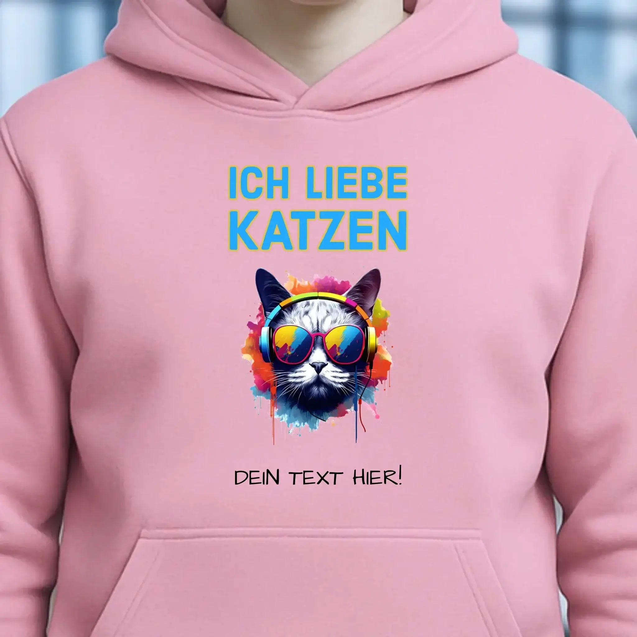 Wähle die Katze mit Motivauswahl + Text • Unisex Premium Hoodie XS-5XL aus Bio-Baumwolle für Damen & Herren • Exklusivdesign • personalisiert