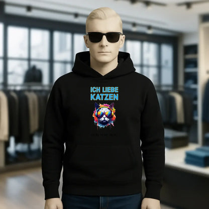 Wähle die Katze mit Motivauswahl + Text • Unisex Premium Hoodie XS-5XL aus Bio-Baumwolle für Damen & Herren • Exklusivdesign • personalisiert