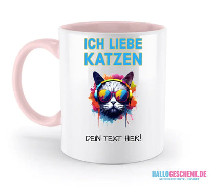Wähle die Katze (mit Motivauswahl + Text) • zweifarbige Tasse • spülmaschinenfest • personalisiert - Customizer