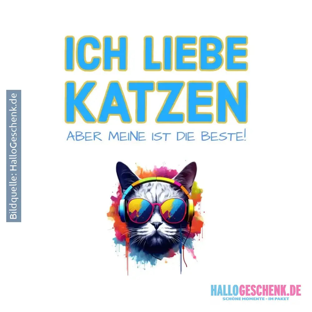 Wähle die Katze • STICKER 20x20 cm (Aufkleber) - White / OneSize / ausgestanzter Sticker 20x20 cm (Aufkleber)