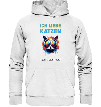 Wähle die Katze (mit Motivauswahl + Text) • Unisex Premium Hoodie XS - 5XL aus Bio - Baumwolle für Damen & Herren • Exklusivdesign • personalisiert von HalloGeschenk.de