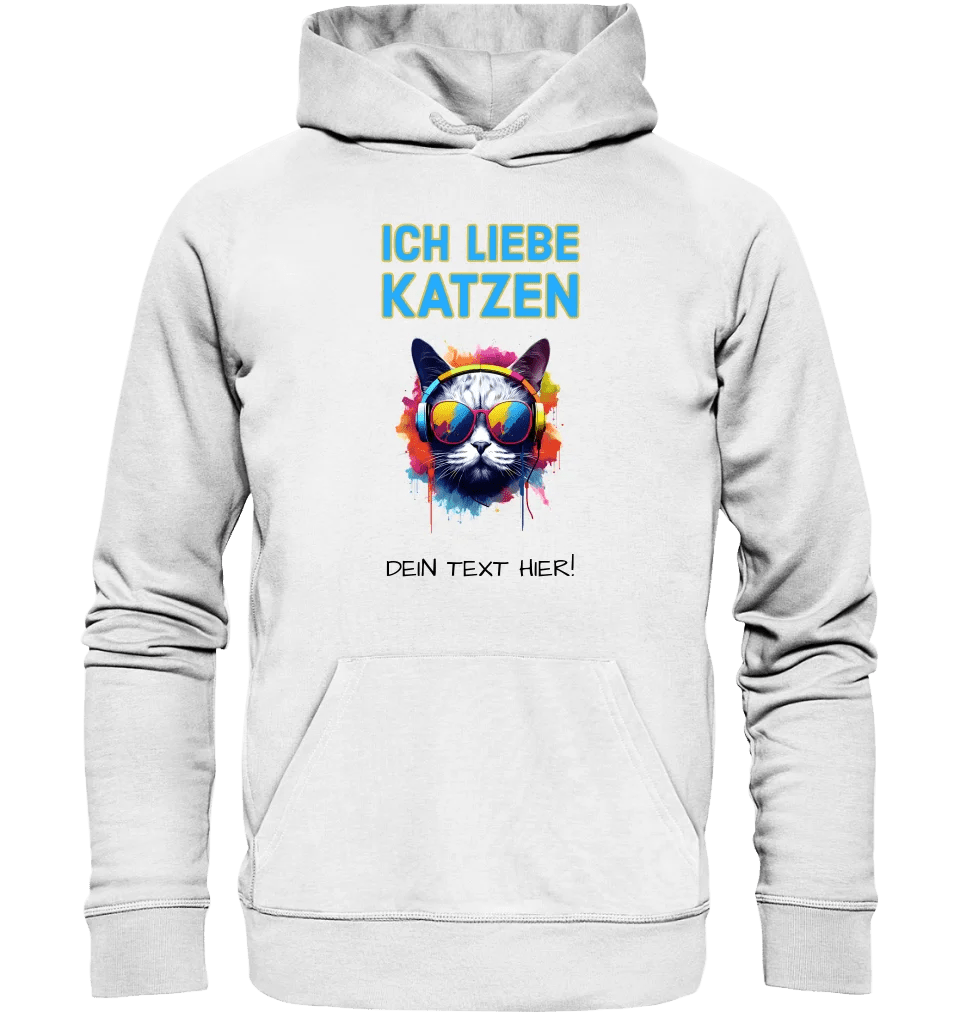 Wähle die Katze mit Motivauswahl + Text • Unisex Premium Hoodie XS-5XL aus Bio-Baumwolle für Damen & Herren • Exklusivdesign • personalisiert