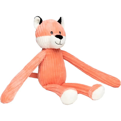 Coralcorduroy fuchs plüschtier mit weißen akzenten aus dem minifeet lanky legends waldtier-duo set