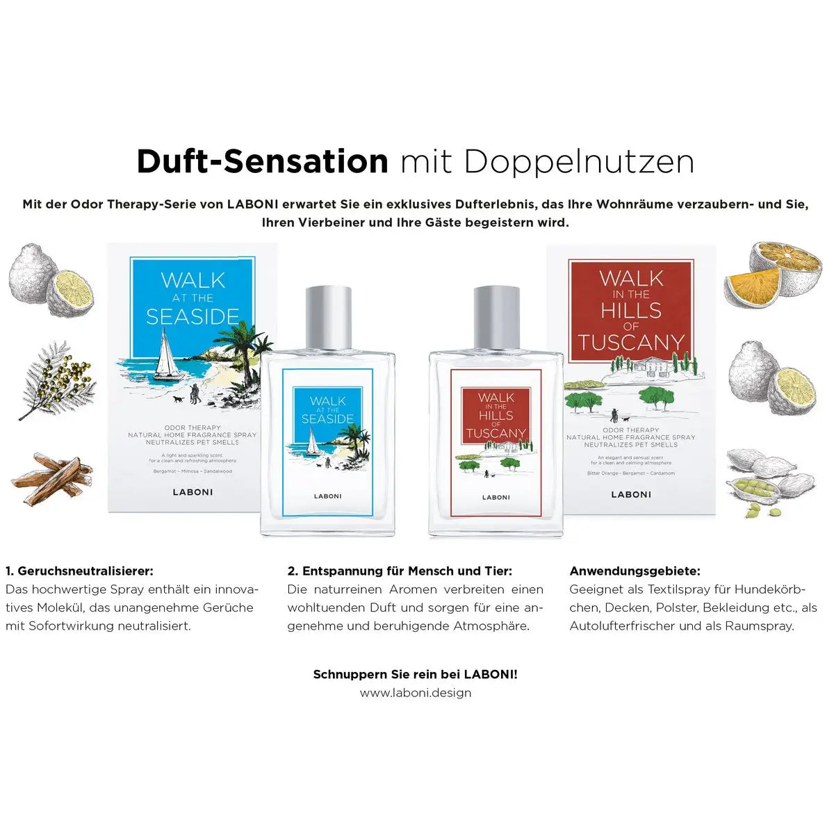 Walk at the Seaside - praktisches Duft-Spray zur Beseitigung von Gerüchen