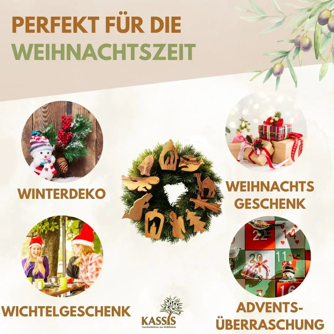 Weihnachtsdeko Baumschmuck Anhänger 10er Set - Weihnachtsdeko