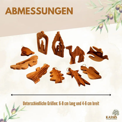 Weihnachtsdeko Baumschmuck Anhänger 10er Set - Weihnachtsdeko