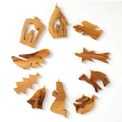 Weihnachtsdeko Baumschmuck Anhänger 10er Set - Weihnachtsdeko