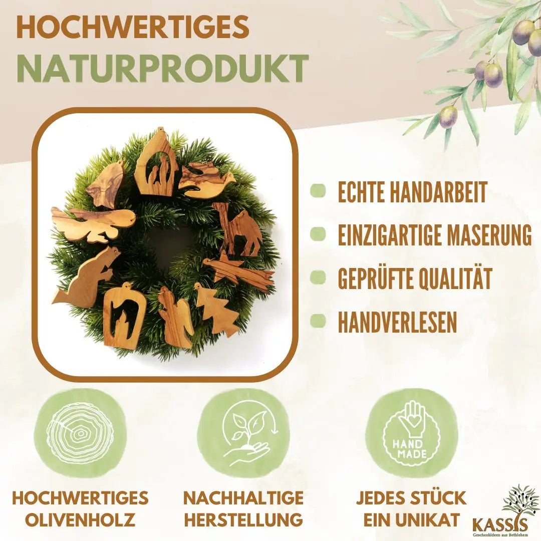 Weihnachtsdeko Baumschmuck Anhänger 10er Set - Weihnachtsdeko