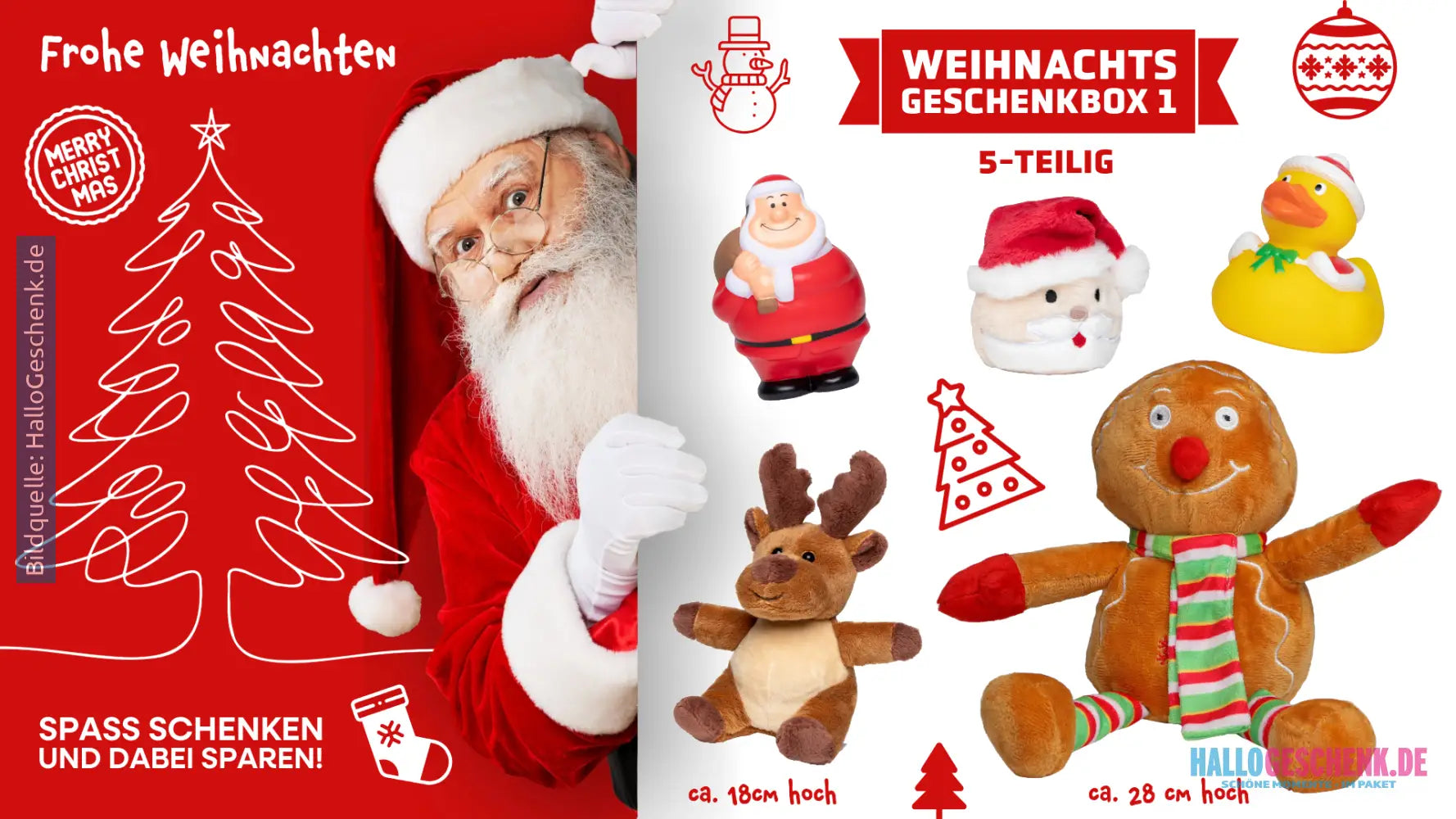 Weihnachtsgeschenkbox 1 (5-teilig) • Voller kleiner Highlights • Weihnachtsgeschenk - Weihnachtsgeschenke