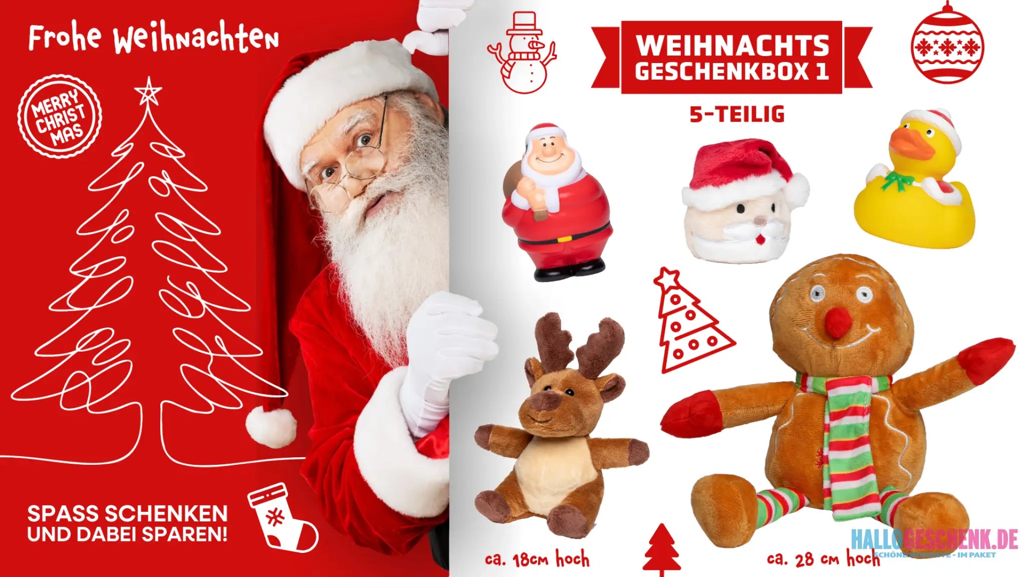 Weihnachtsgeschenkbox 1 (5-teilig) • Voller kleiner Highlights • Weihnachtsgeschenk - Weihnachtsgeschenke