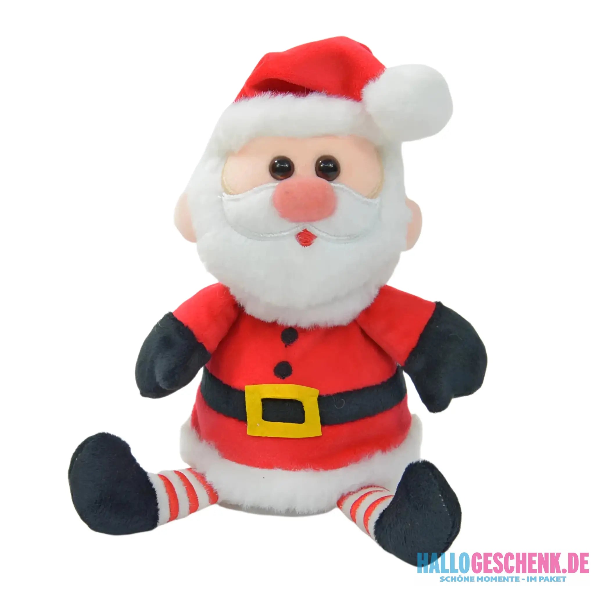 Weihnachtsmann "Jingle", der alles nachplappert • inkl. Batterien • 18x13x14cm • Labertiere