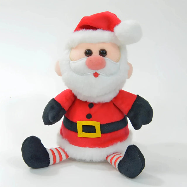 Weihnachtsmann "Jingle", der alles nachplappert • inkl. Batterien • 18x13x14cm • Labertiere