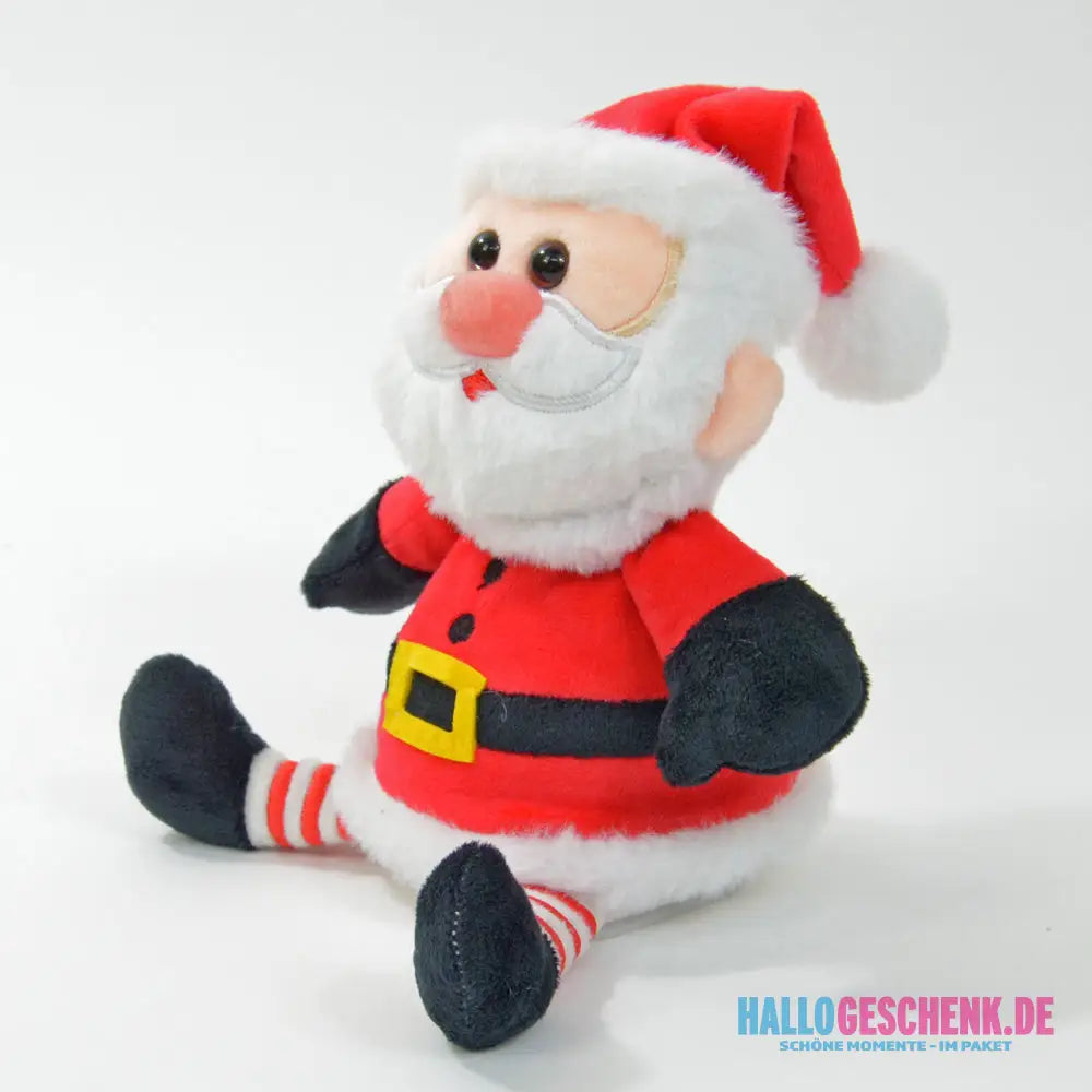 Weihnachtsmann "Jingle", der alles nachplappert • inkl. Batterien • 18x13x14cm • Labertiere