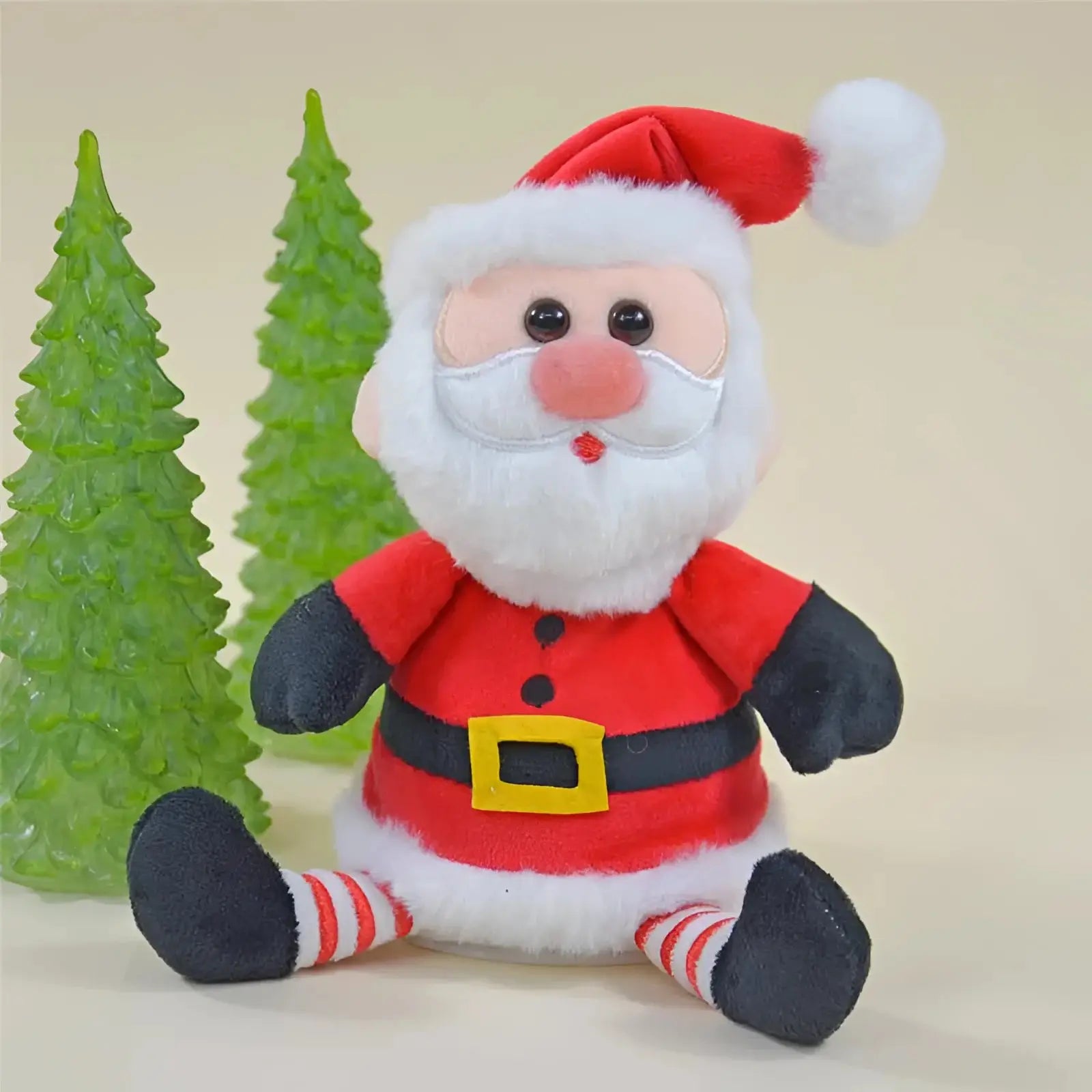 Weihnachtsmann "Jingle", der alles nachplappert • inkl. Batterien • 18x13x14cm • Labertiere