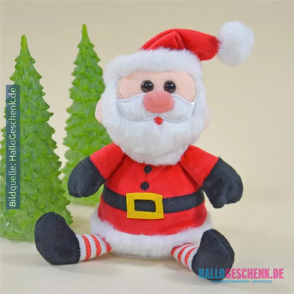 Weihnachtsmann "Jingle", der alles nachplappert • inkl. Batterien • 18x13x14cm • Labertiere