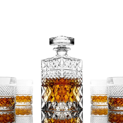 Whiskey Decanter With Glasses & Chilling Stones Gift Set - Whiskey-Geschenke