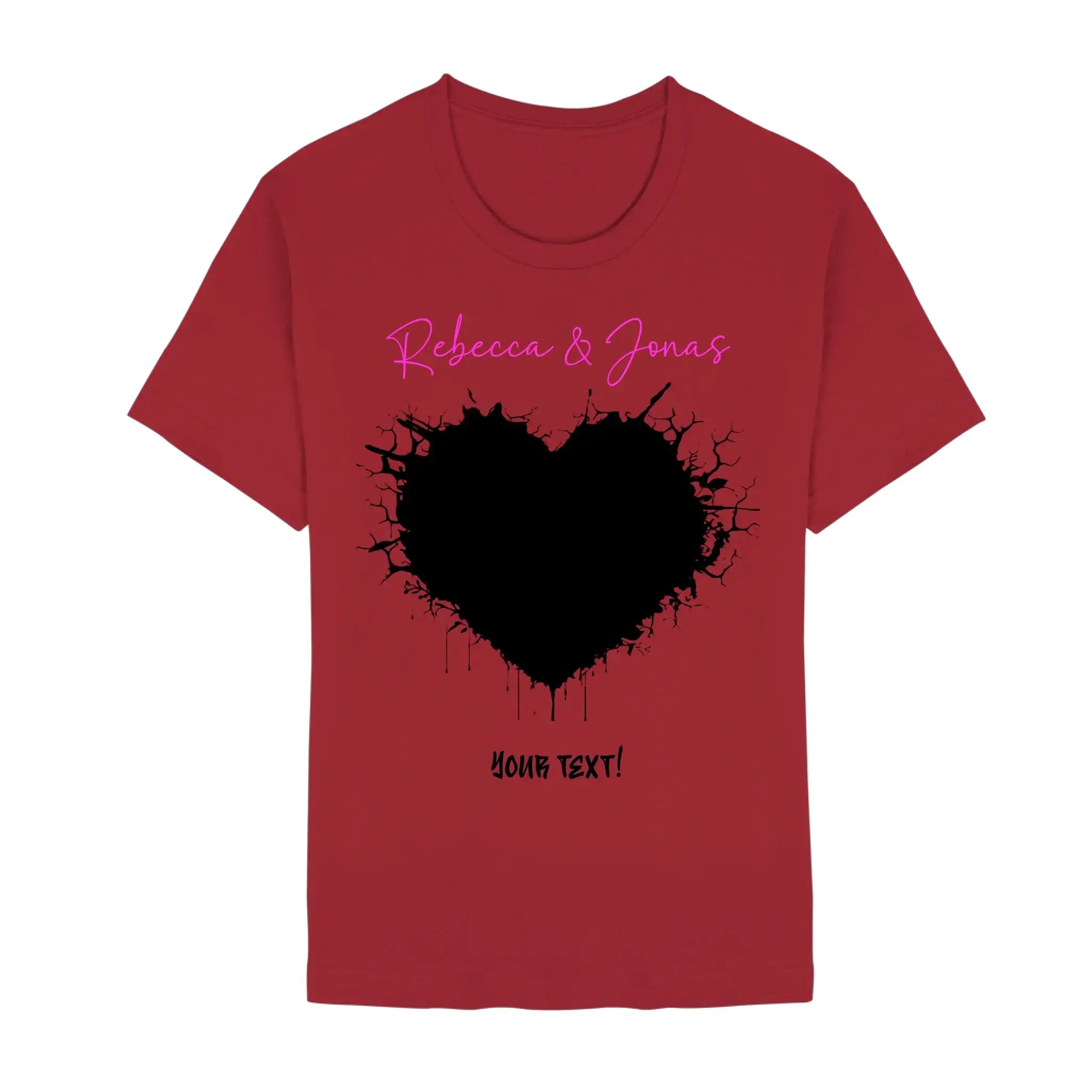 Wild Heart • Create Your Own Photo Design 8 – Personalized Unisex T-Shirt | Bella + Canvas 3001 - Staple | Red / 2XL