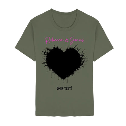 Wild Heart • Create Your Own Photo Design 8 – Personalized Unisex T-Shirt | Bella + Canvas 3001 - Staple | Military