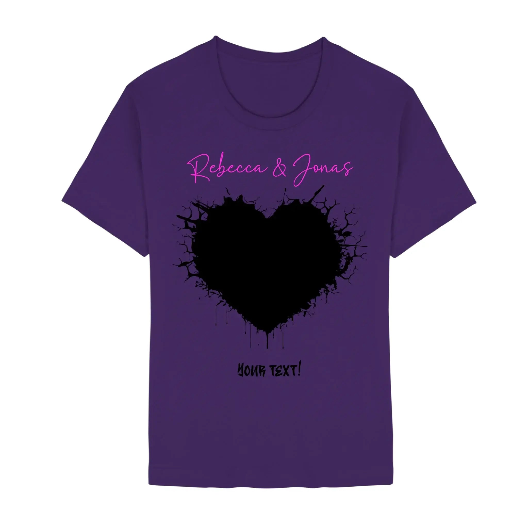 Wild Heart • Create Your Own Photo Design 8 – Personalized Unisex T-Shirt | Bella + Canvas 3001 - Staple | Team Purple