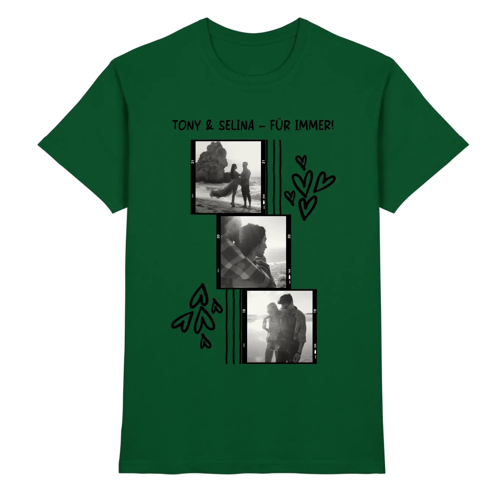 Wildes Herz • mehrere Artikel • ’Statement-Collection’ • Wunschtext • Mein Fotomotiv - Premium Herren T-Shirt