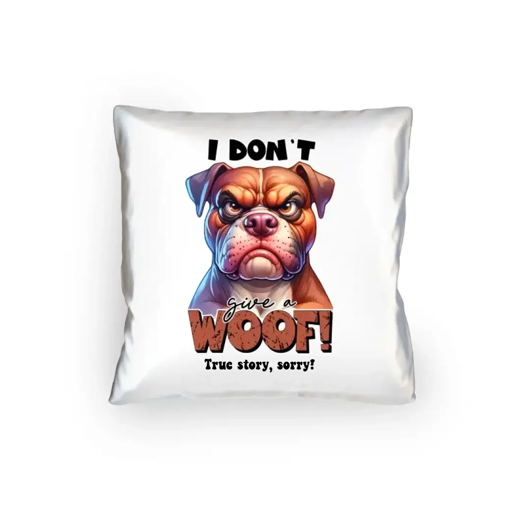Woof! • Hund • Kissen 40x40 cm • Exklusivdesign • personalisiert