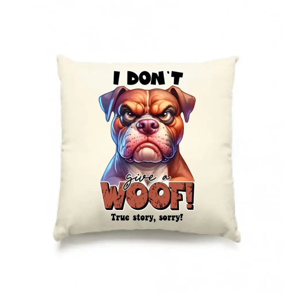 Woof! • Hund • Kissen 40x40 cm • Exklusivdesign • personalisiert