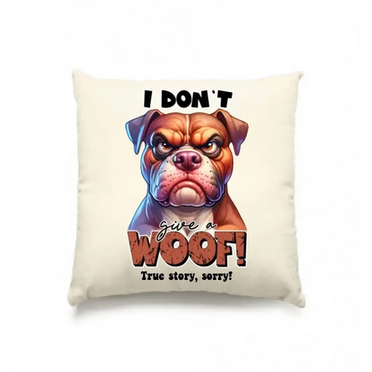 Woof! • Hund • Kissen 40x40 cm • Exklusivdesign • personalisiert