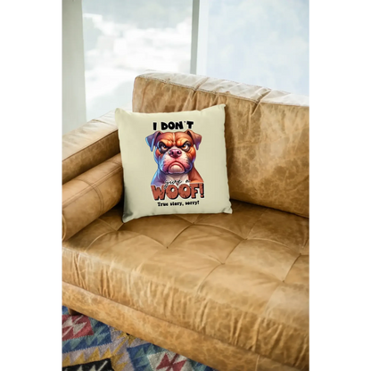 Woof! • Hund • Kissen 40x40 cm • Exklusivdesign • personalisiert
