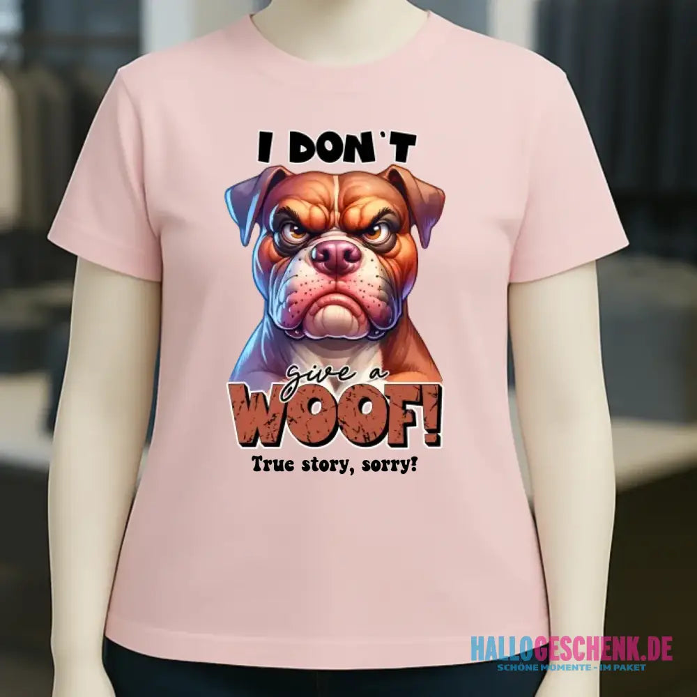 Woof! • Hund • Ladies Premium T-Shirt XS-2XL aus Bio-Baumwolle für Damen • Exklusivdesign • personalisiert