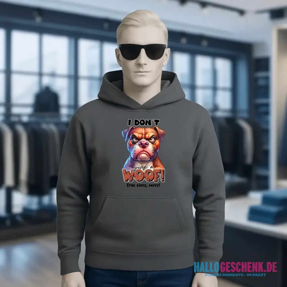 Woof! • Hund • Unisex Premium Hoodie XS-5XL aus Bio-Baumwolle für Damen & Herren • Exklusivdesign • personalisiert