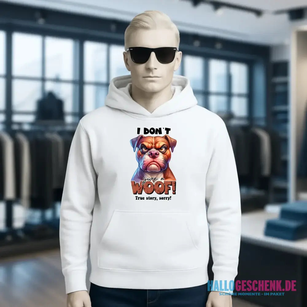 Woof! • Hund • Unisex Premium Hoodie XS-5XL aus Bio-Baumwolle für Damen & Herren • Exklusivdesign • personalisiert