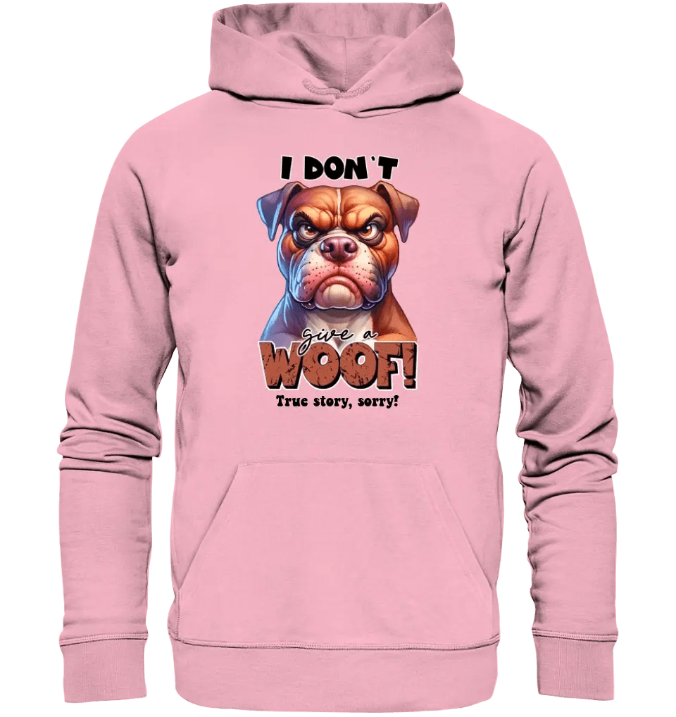 Woof! • Hund • Unisex Premium Hoodie XS - 5XL aus Bio - Baumwolle für Damen & Herren • Exklusivdesign • personalisiert - HalloGeschenk.de