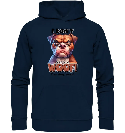 Woof! • Hund • Unisex Premium Hoodie XS - 5XL aus Bio - Baumwolle für Damen & Herren • Exklusivdesign • personalisiert - HalloGeschenk.de