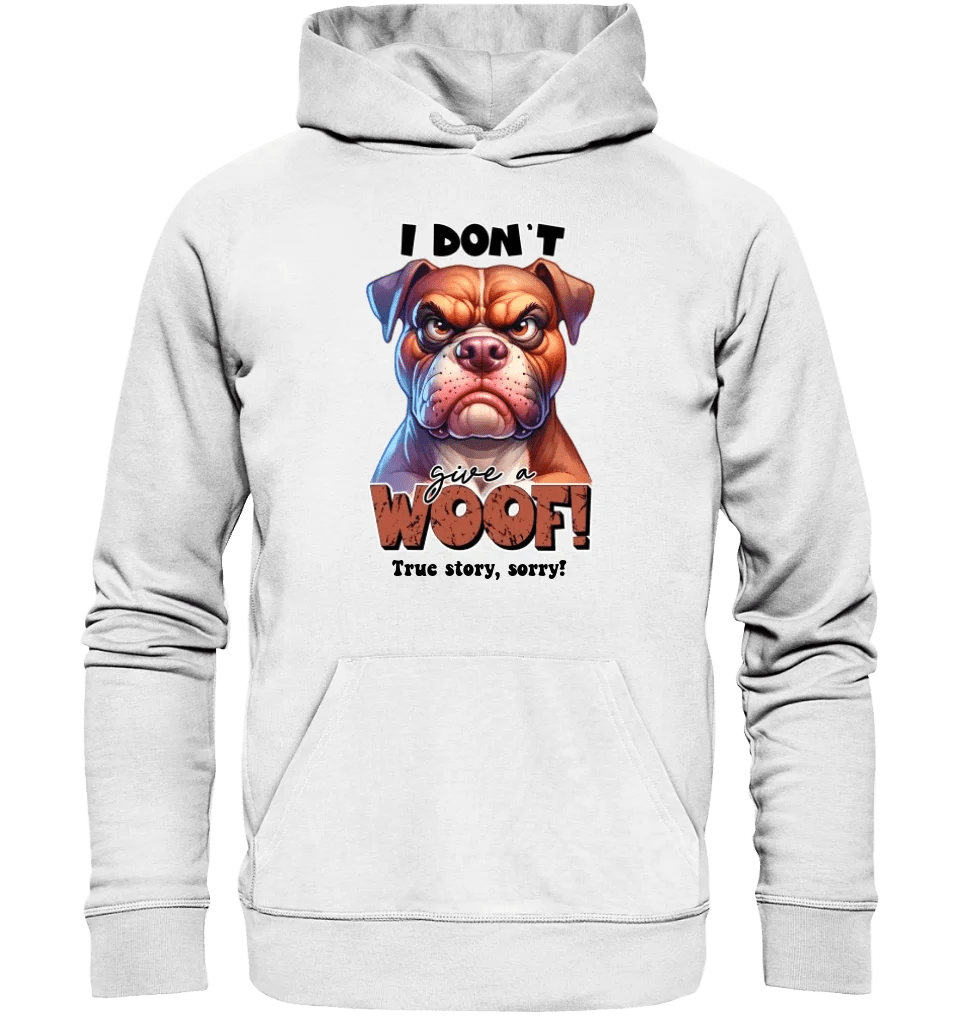 Woof! • Hund • Unisex Premium Hoodie XS-5XL aus Bio-Baumwolle für Damen & Herren • Exklusivdesign • personalisiert