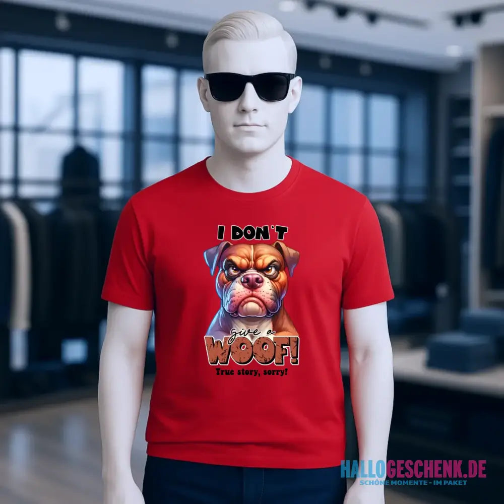 Woof! • Hund • Unisex Premium T-Shirt XS-5XL aus Bio-Baumwolle für Damen & Herren • Exklusivdesign • personalisiert