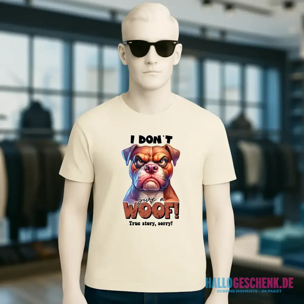 Woof! • Hund • Unisex Premium T-Shirt XS-5XL aus Bio-Baumwolle für Damen & Herren • Exklusivdesign • personalisiert
