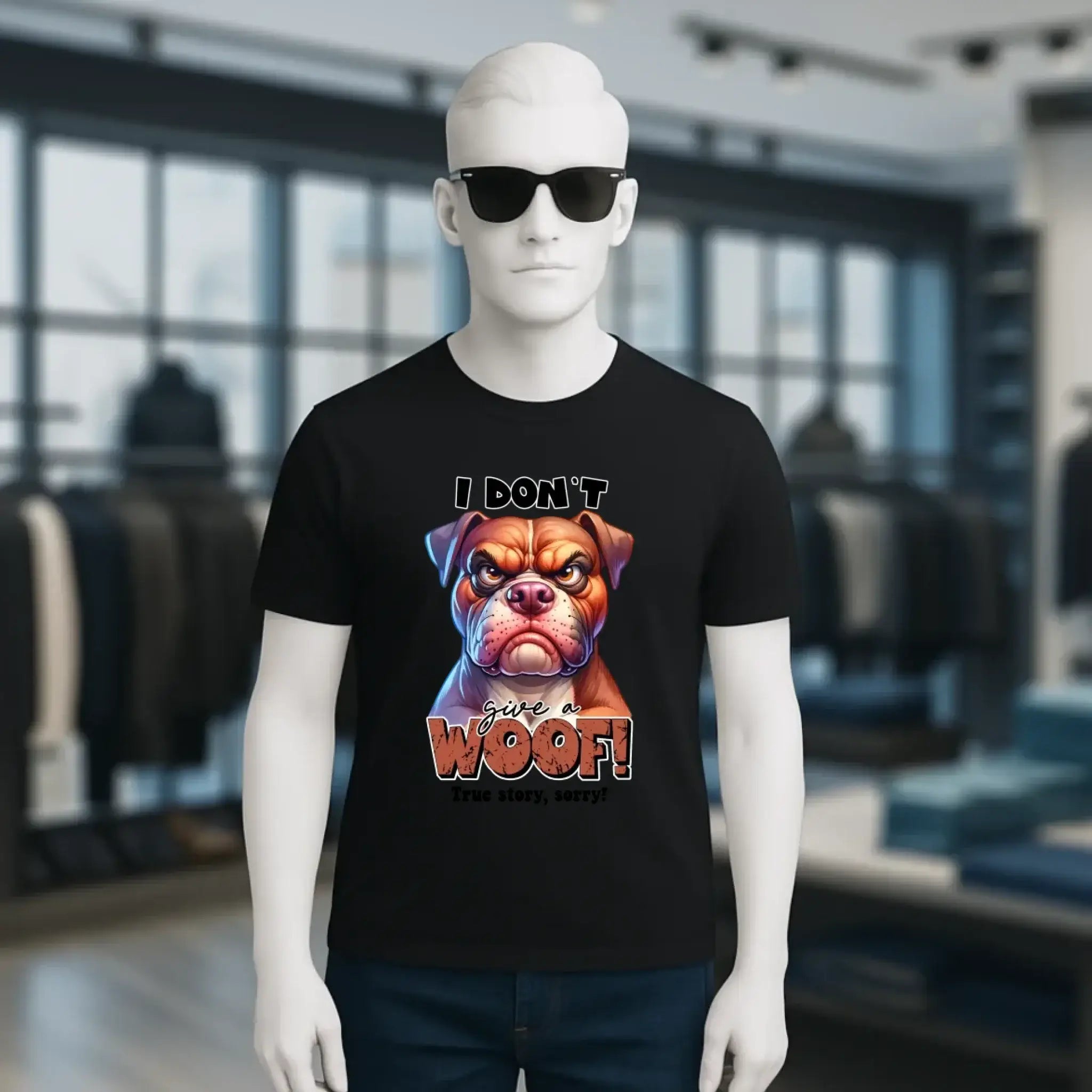 Woof! • Hund • Unisex Premium T-Shirt XS-5XL aus Bio-Baumwolle für Damen & Herren • Exklusivdesign • personalisiert