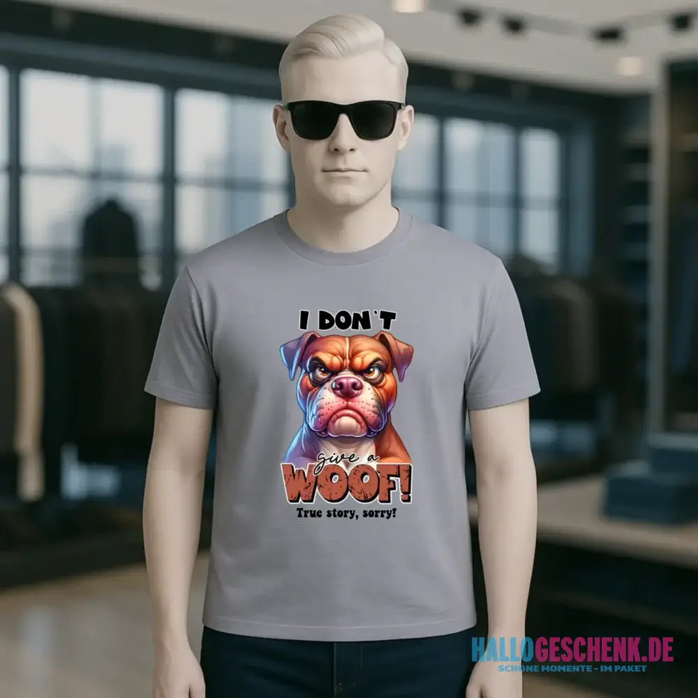 Woof! • Hund • Unisex Premium T-Shirt XS-5XL aus Bio-Baumwolle für Damen & Herren • Exklusivdesign • personalisiert